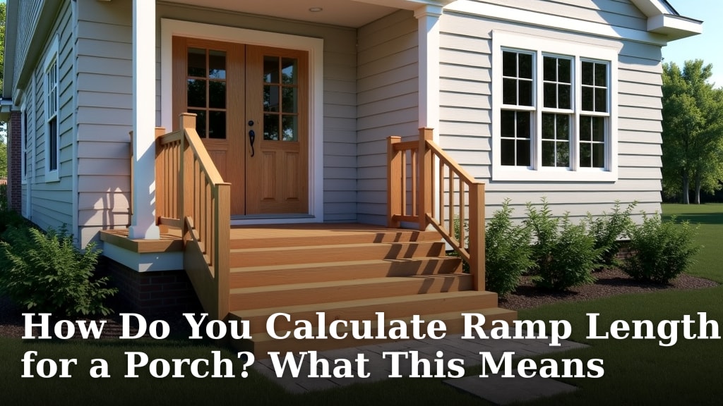 How Do You Calculate Ramp Length for a Porch? What This Means