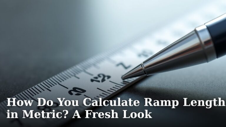How Do You Calculate Ramp Length in Metric? A Fresh Look