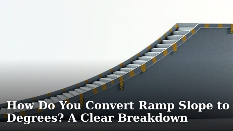 How Do You Convert Ramp Slope to Degrees? A Clear Breakdown