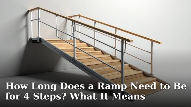 How Long Does a Ramp Need to Be for 4 Steps? What It Means