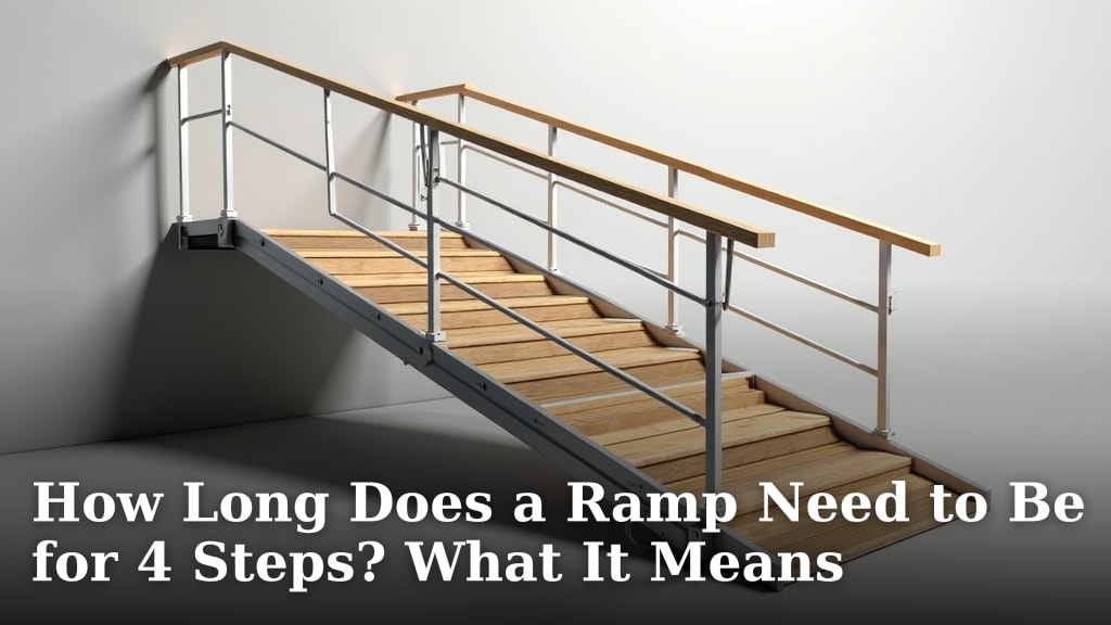 How Long Does a Ramp Need to Be for 4 Steps? What It Means