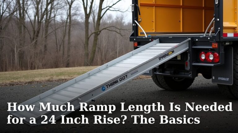 How Much Ramp Length Is Needed for a 24 Inch Rise? The Basics