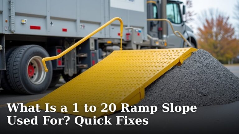 What Is a 1 to 20 Ramp Slope Used For? Quick Fixes
