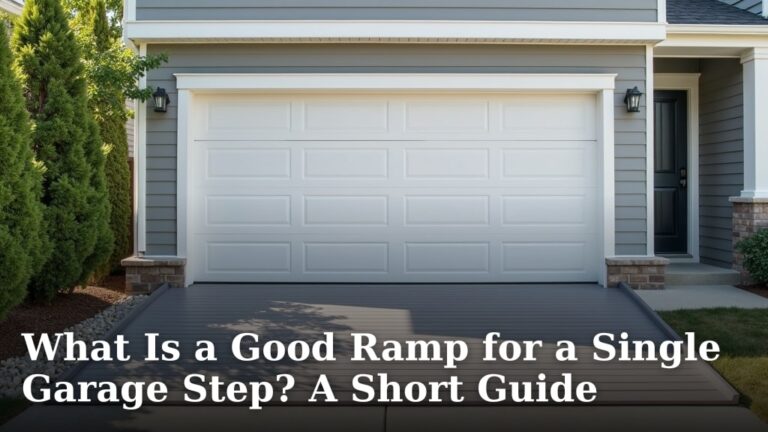 What Is a Good Ramp for a Single Garage Step? A Short Guide