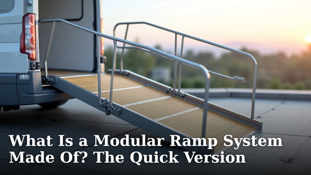 What Is a Modular Ramp System Made Of? The Quick Version