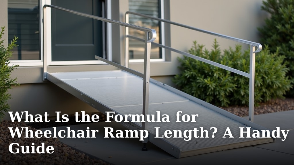 What Is the Formula for Wheelchair Ramp Length? A Handy Guide
