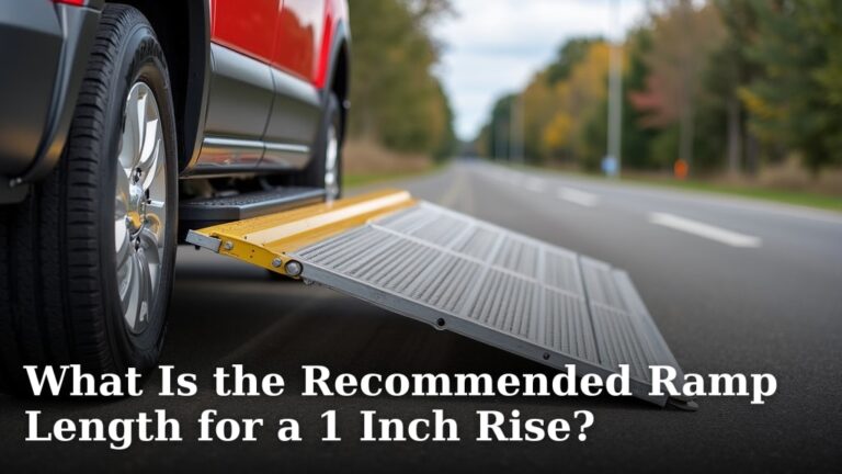 What Is the Recommended Ramp Length for a 1 Inch Rise?
